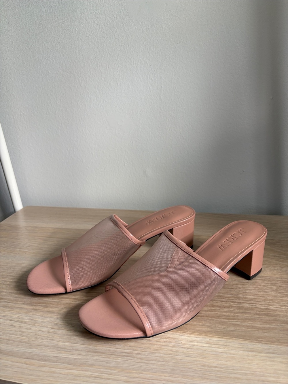 J. Crew Mule Block-Heel Sandals in Terra Cotta